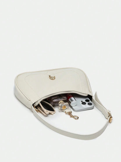 1pc Novachic Women Floral Fabric Casual Shoulder Bag, Zipper Closure, Vintage Style, Underarm Bag, Suitable For Various Occasions