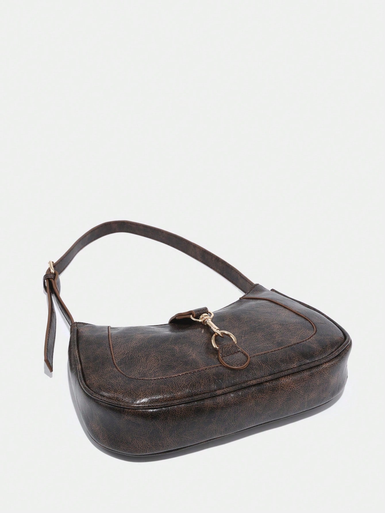 1pc Novachic Women Floral Fabric Casual Shoulder Bag, Zipper Closure, Vintage Style, Underarm Bag, Suitable For Various Occasions