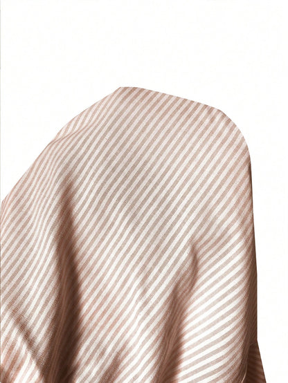 Flirla Pink Cotton Drawstring Waist Straight Leg Pants, Fashion Casual Home Wear For Women, Spring Fall Cloth For Women