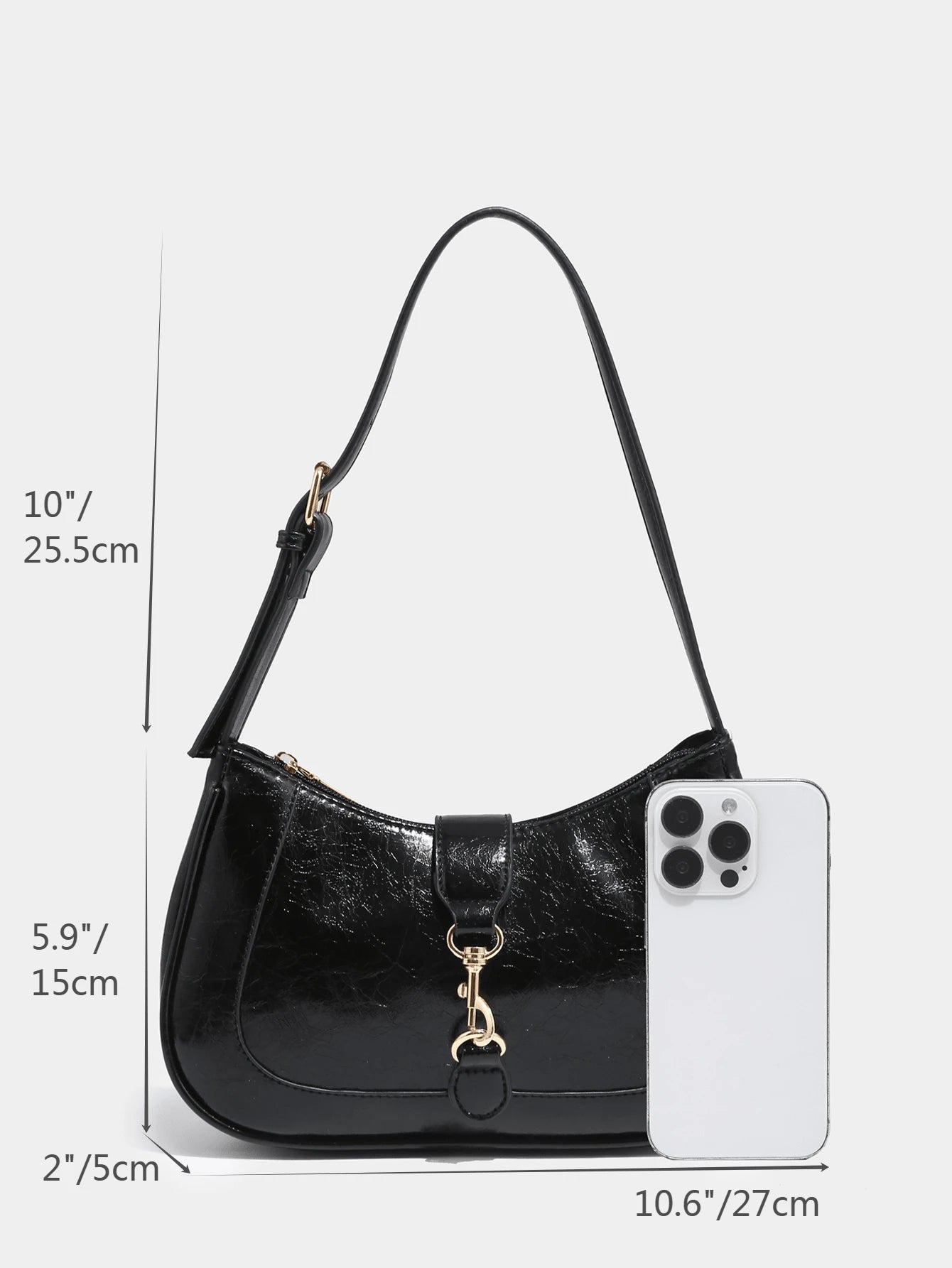 1pc Novachic Women Floral Fabric Casual Shoulder Bag, Zipper Closure, Vintage Style, Underarm Bag, Suitable For Various Occasions