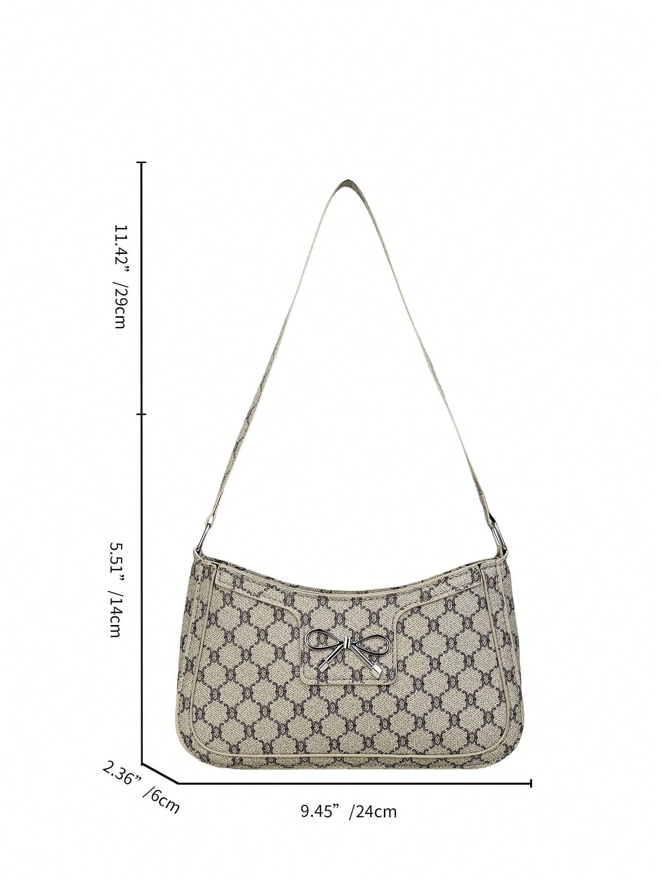 Elegant Crescent-Shaped Underarm Shoulder Bag For Women, Chic Casual Fashion, Solid Color Underarm Bag