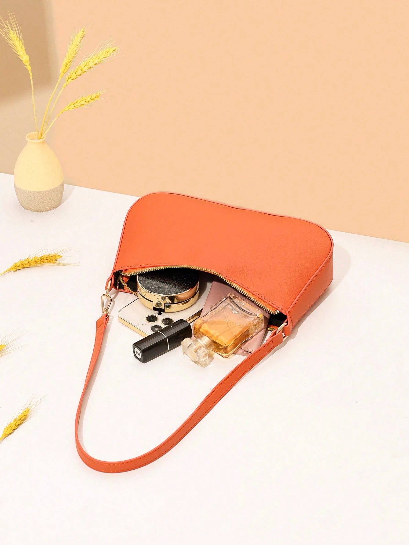 Lightweight,Business Casual Minimalist Zipper Up Shoulder Bag For Teen Girls Women College Students,Rookies & White-collar Workers Perfect for Office,College,Work ,Business,Commute,Outdoors, Travel, Outings