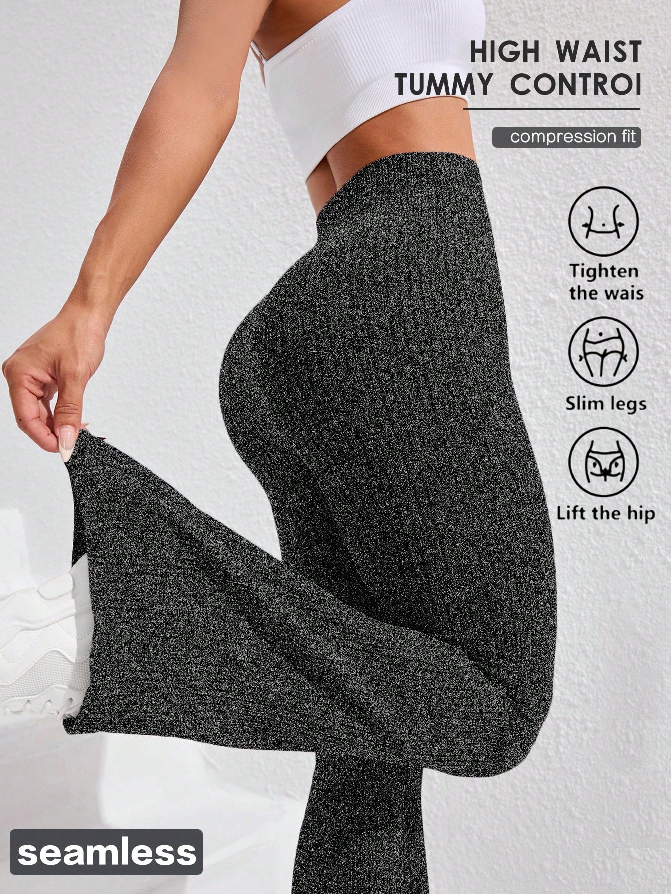 Gameset SHEIN Sport Women's High Waist Flare Seamless Yoga Leggings