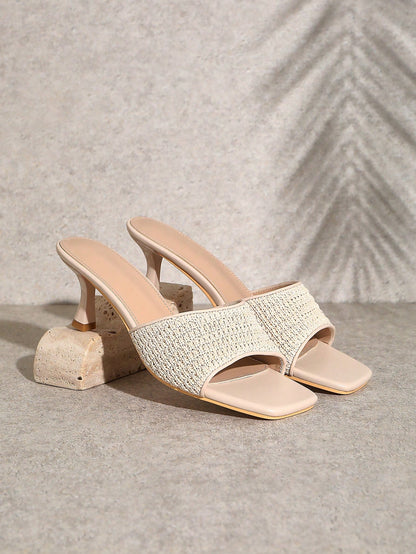 SHUZIA Women's Fashion Comfortable Strap Heeled Sandals Spring Shoes Spring Break Easter Prom Heels Wedding Shoes