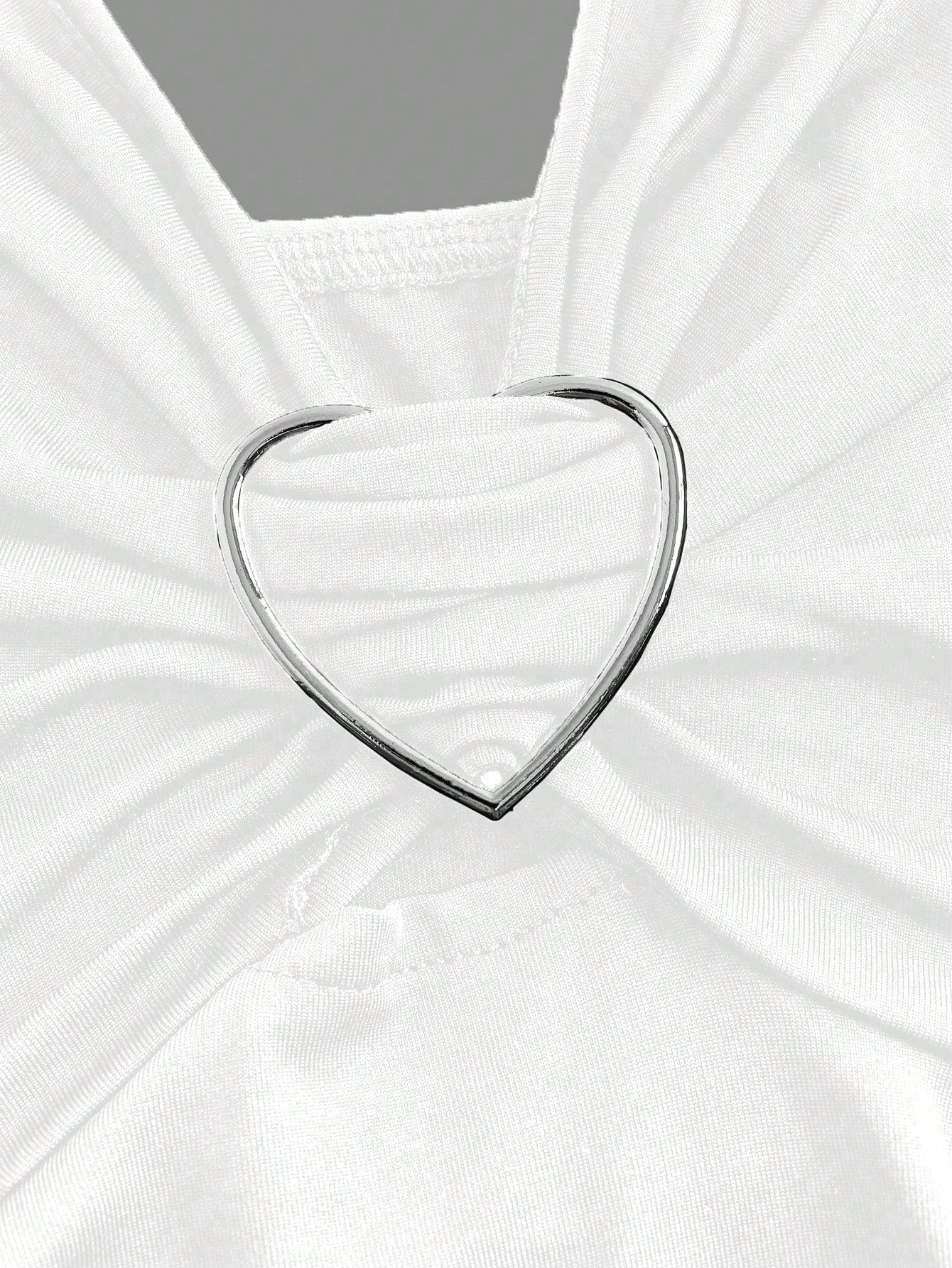 Sweetra Women Lace Decorated Heart Shaped And Floral Splicing Tank Top Y2K Outfit