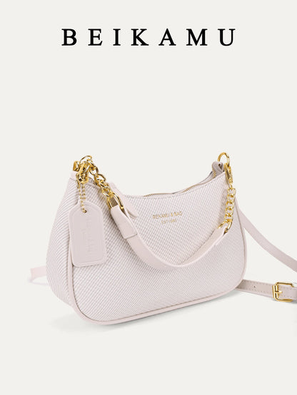 1pc Solid Color PU Leather Shoulder Bag For Women, Versatile Crossbody Bag For Commuting, Adjustable Shoulder Strap