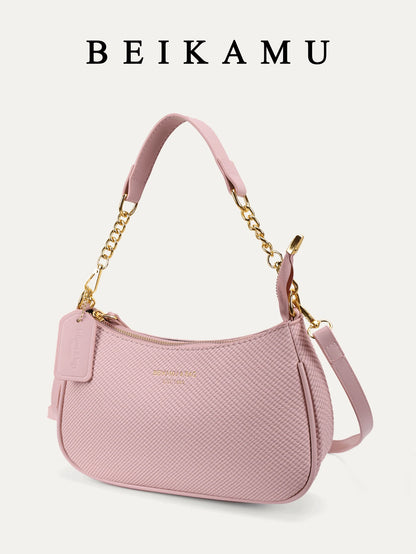 1pc Solid Color PU Leather Shoulder Bag For Women, Versatile Crossbody Bag For Commuting, Adjustable Shoulder Strap