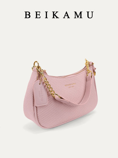 1pc Solid Color PU Leather Shoulder Bag For Women, Versatile Crossbody Bag For Commuting, Adjustable Shoulder Strap