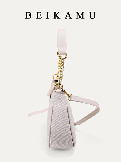 1pc Solid Color PU Leather Shoulder Bag For Women, Versatile Crossbody Bag For Commuting, Adjustable Shoulder Strap