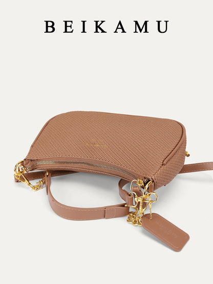 1pc Solid Color PU Leather Shoulder Bag For Women, Versatile Crossbody Bag For Commuting, Adjustable Shoulder Strap