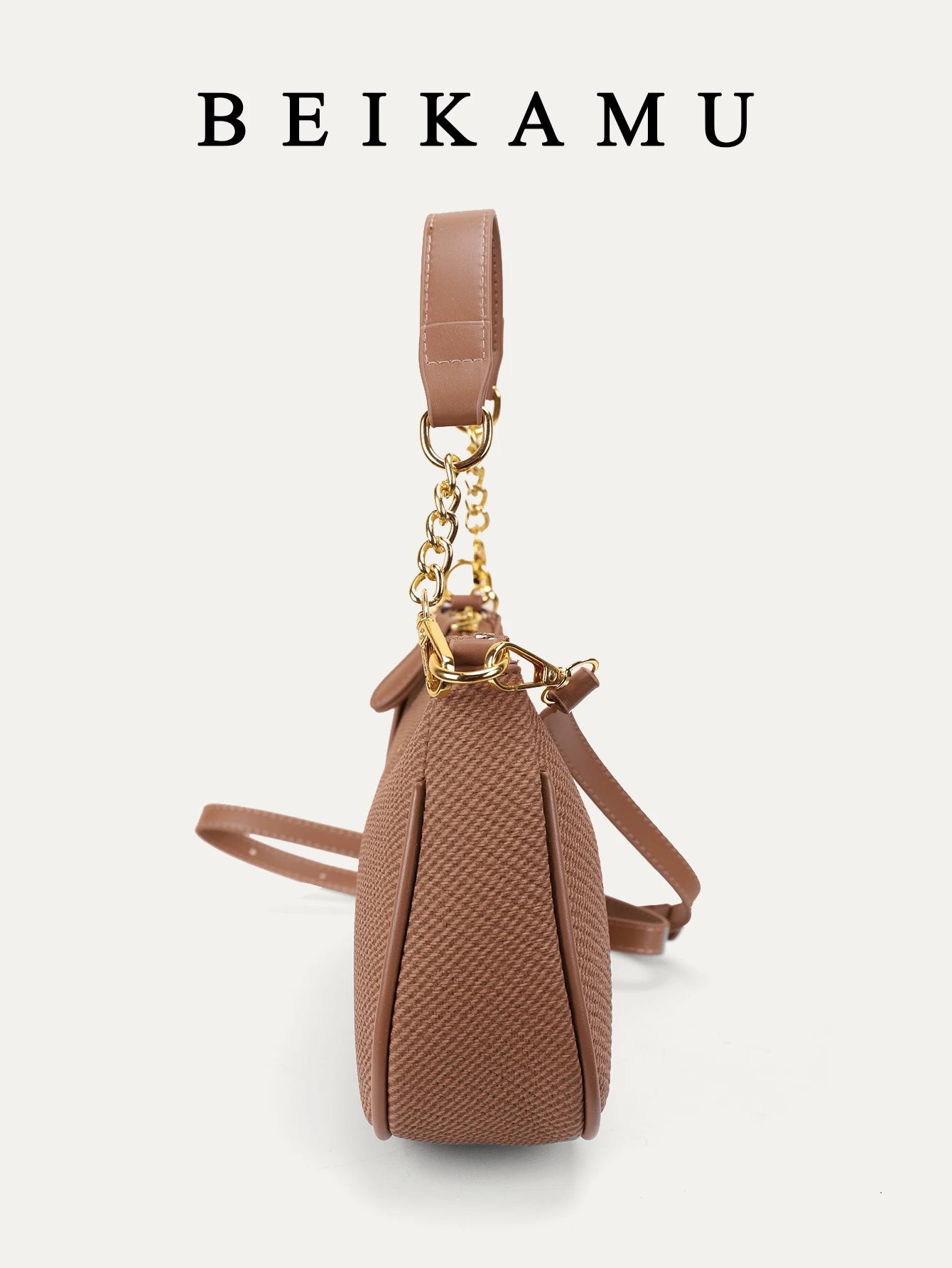 1pc Solid Color PU Leather Shoulder Bag For Women, Versatile Crossbody Bag For Commuting, Adjustable Shoulder Strap