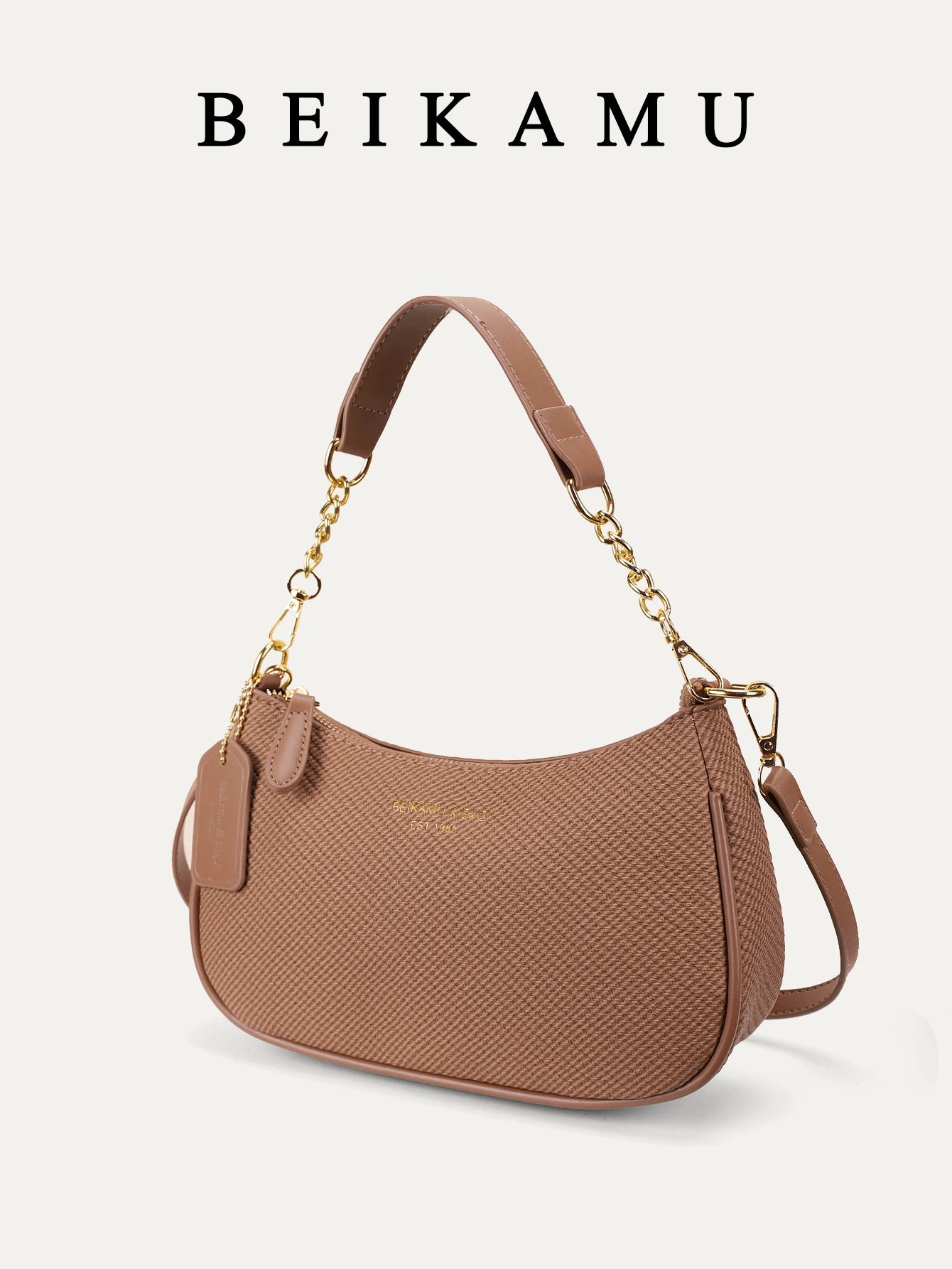 1pc Solid Color PU Leather Shoulder Bag For Women, Versatile Crossbody Bag For Commuting, Adjustable Shoulder Strap