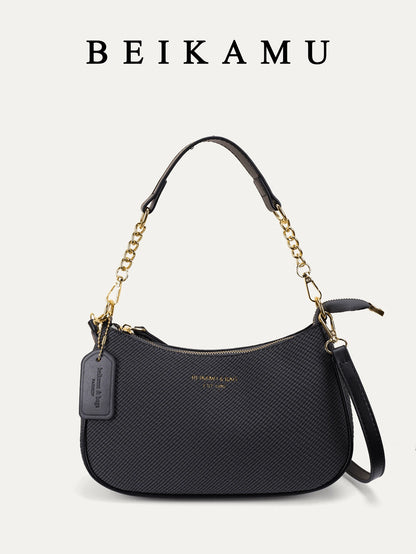 1pc Solid Color PU Leather Shoulder Bag For Women, Versatile Crossbody Bag For Commuting, Adjustable Shoulder Strap