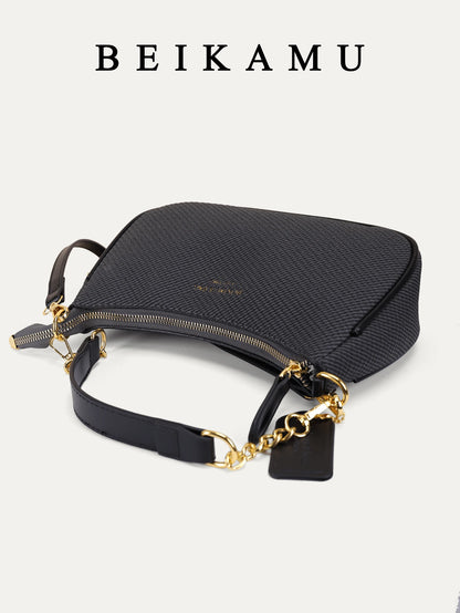 1pc Solid Color PU Leather Shoulder Bag For Women, Versatile Crossbody Bag For Commuting, Adjustable Shoulder Strap