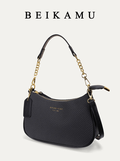 1pc Solid Color PU Leather Shoulder Bag For Women, Versatile Crossbody Bag For Commuting, Adjustable Shoulder Strap