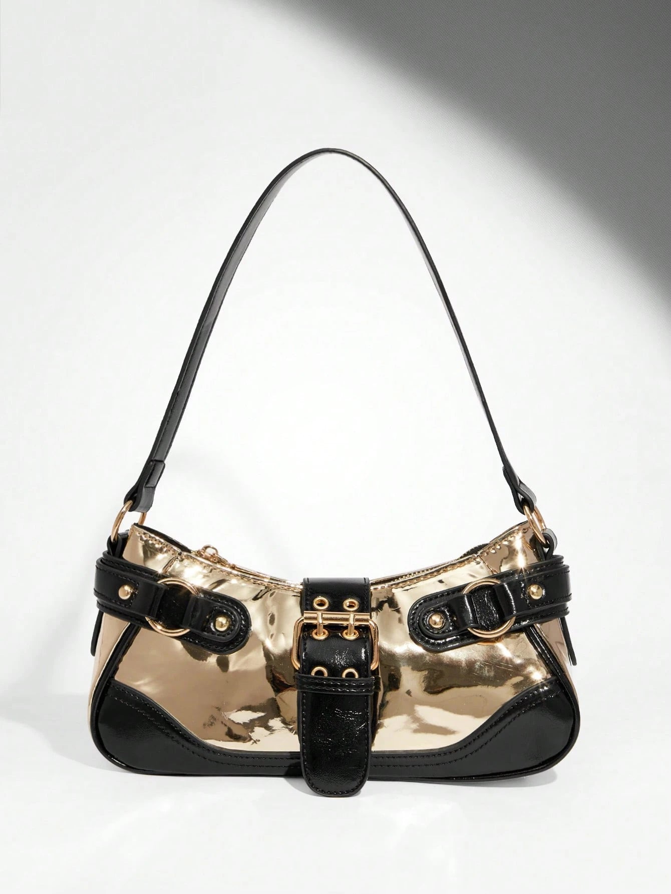 SHEIN BAE Women Street Commuter Leopard Print Patchwork PU Shoulder Bag, Leopard Print Purse For Women Leopard Comeback, Animal Print Women Bag