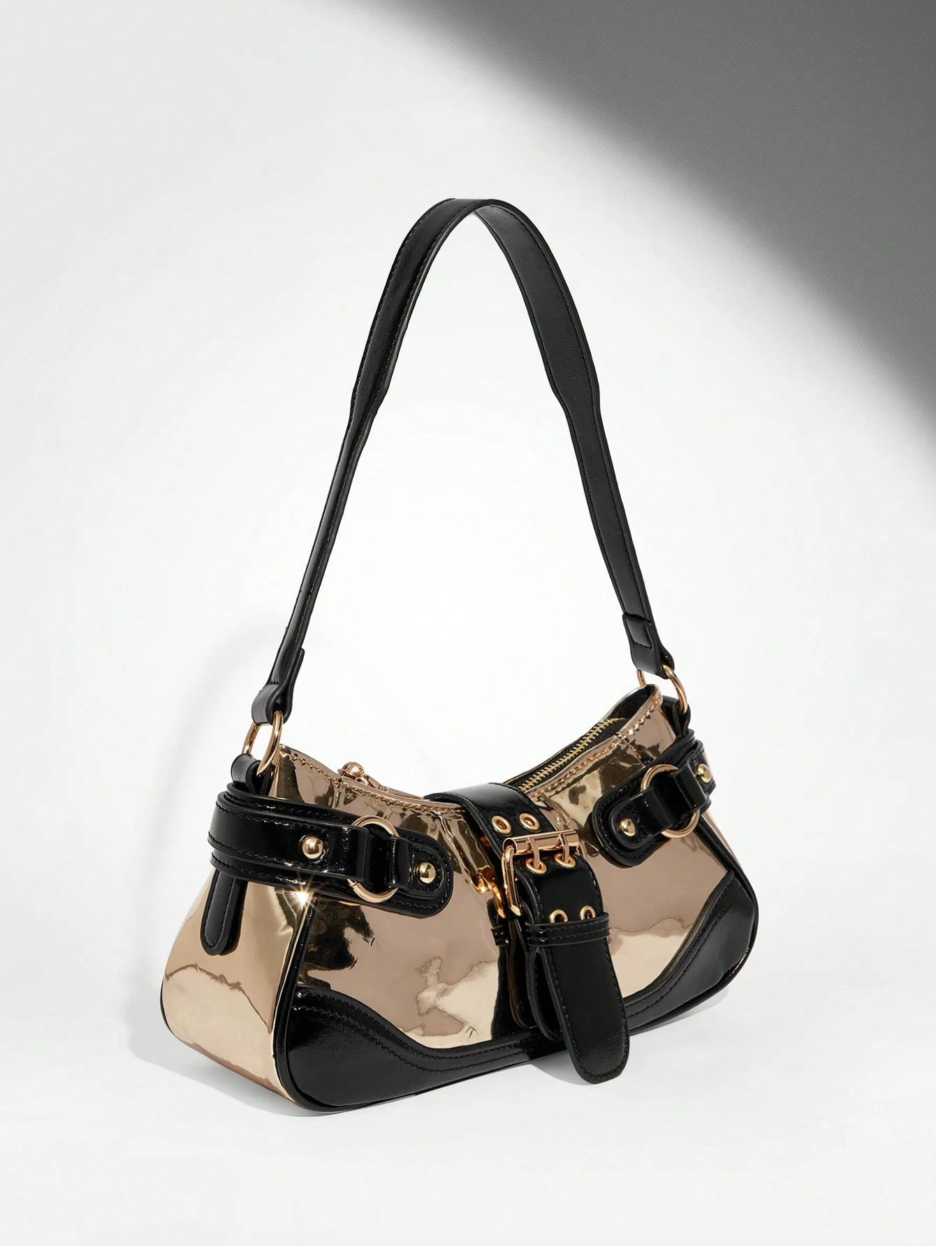 SHEIN BAE Women Street Commuter Leopard Print Patchwork PU Shoulder Bag, Leopard Print Purse For Women Leopard Comeback, Animal Print Women Bag