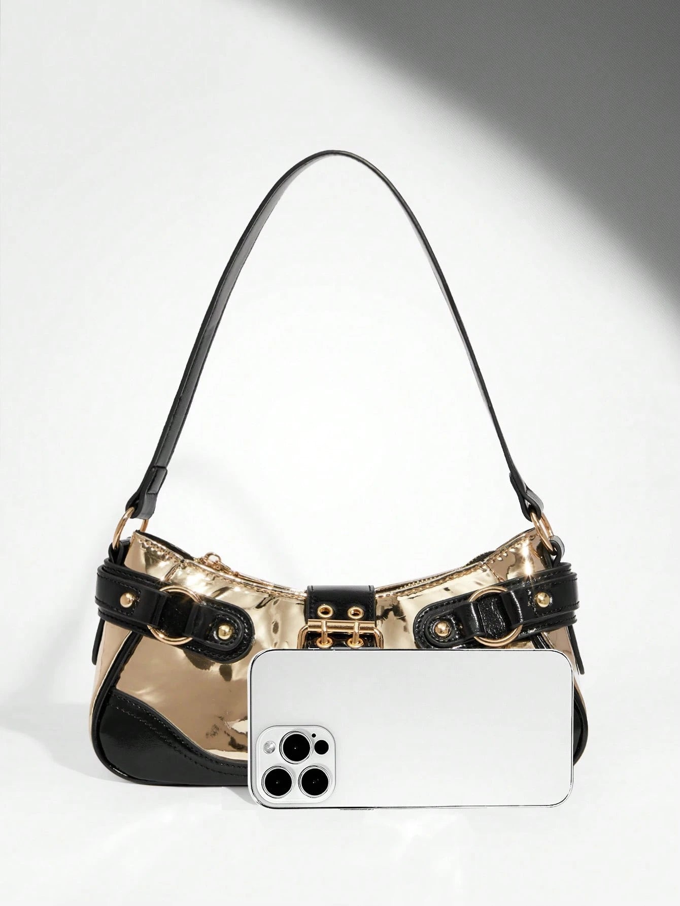 SHEIN BAE Women Street Commuter Leopard Print Patchwork PU Shoulder Bag, Leopard Print Purse For Women Leopard Comeback, Animal Print Women Bag