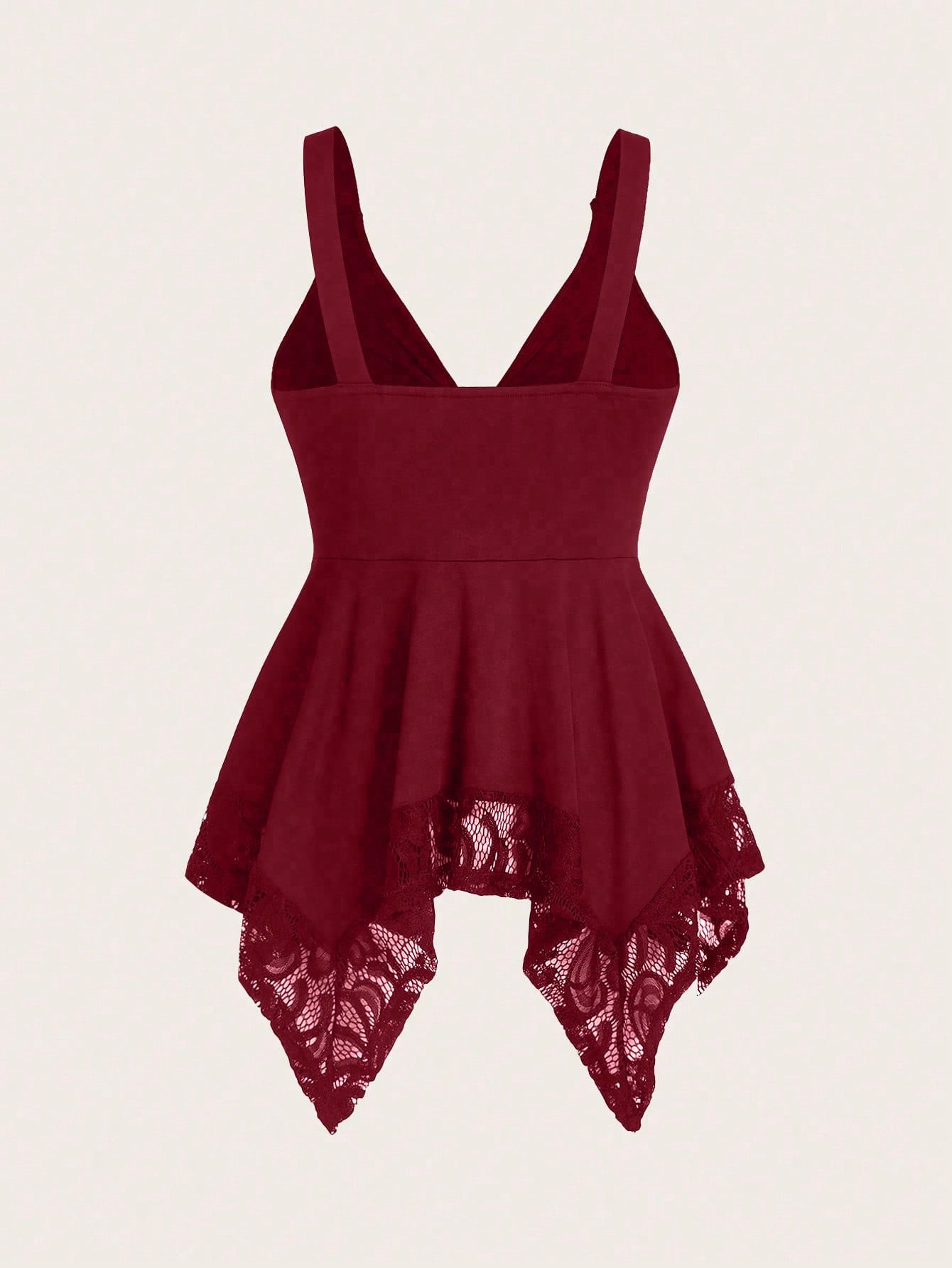 Sweetra Women Lace Decorated Heart Shaped And Floral Splicing Tank Top Y2K Outfit