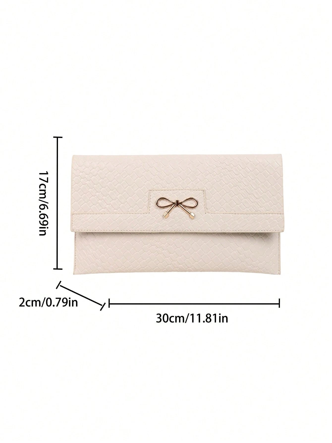 Crocodile Print, Snake Print, Solid Color, Minimalist, Fashionable, Casual PU Clutch, Envelope Bag, Fashionable Clutch Bags For Woman