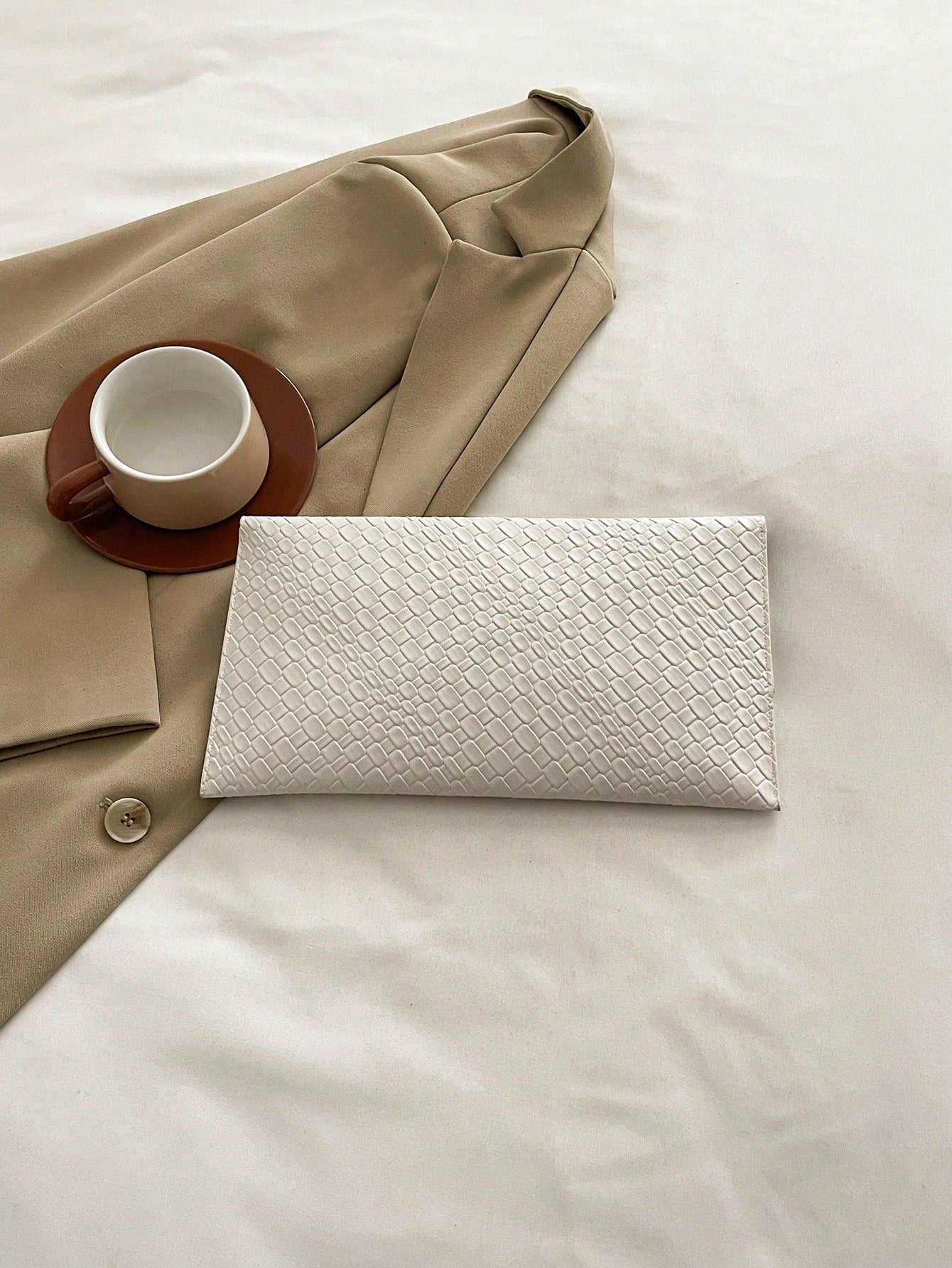 Crocodile Print, Snake Print, Solid Color, Minimalist, Fashionable, Casual PU Clutch, Envelope Bag, Fashionable Clutch Bags For Woman