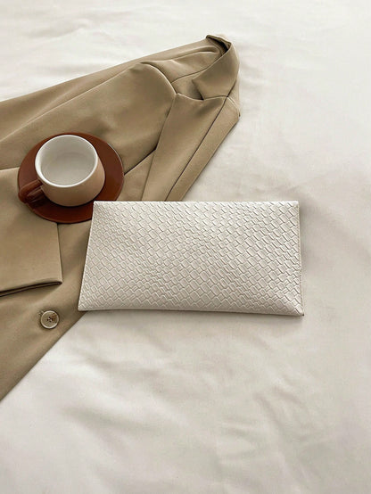 Crocodile Print, Snake Print, Solid Color, Minimalist, Fashionable, Casual PU Clutch, Envelope Bag, Fashionable Clutch Bags For Woman