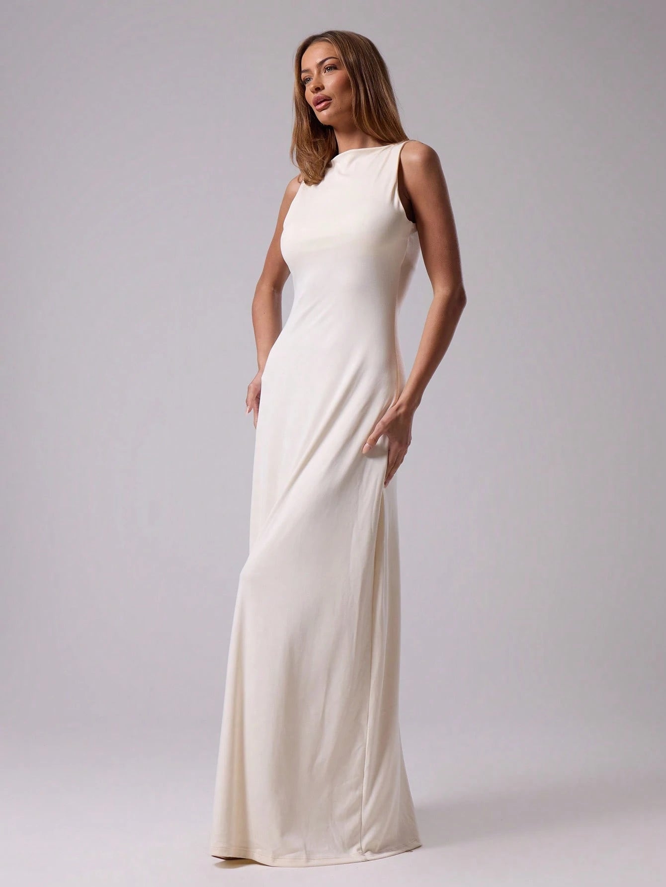 MUSERA Round Neck Drop Armhole Maxi Dress,Summer Dresses For Women Graduation Elegant Cute Sexy Vacation Boho Wedding Guest Beach Holiday Fall Wedding Guest, Elegant, Birthday, Church, Night Out Christmas, Halloween, Fall, Winter