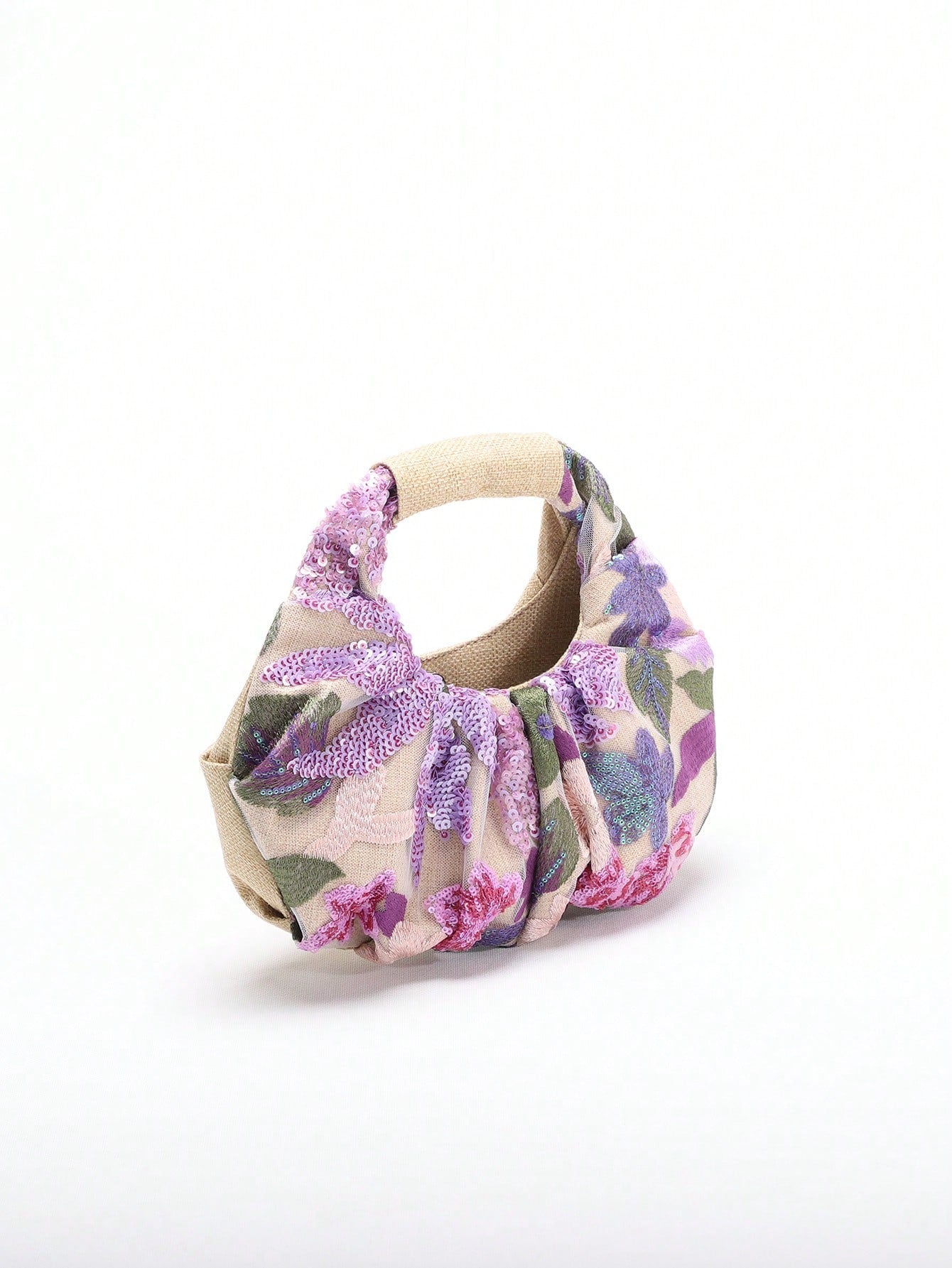 2024 Spring New Arrival Women Handbag, One Piece Of Solid Color Pearl Glossy PU Cloud Bag, Fashionable And Concise Stitching Design With Elegant Elegant For Lady, Foldable And Wrinkled Bag Style.