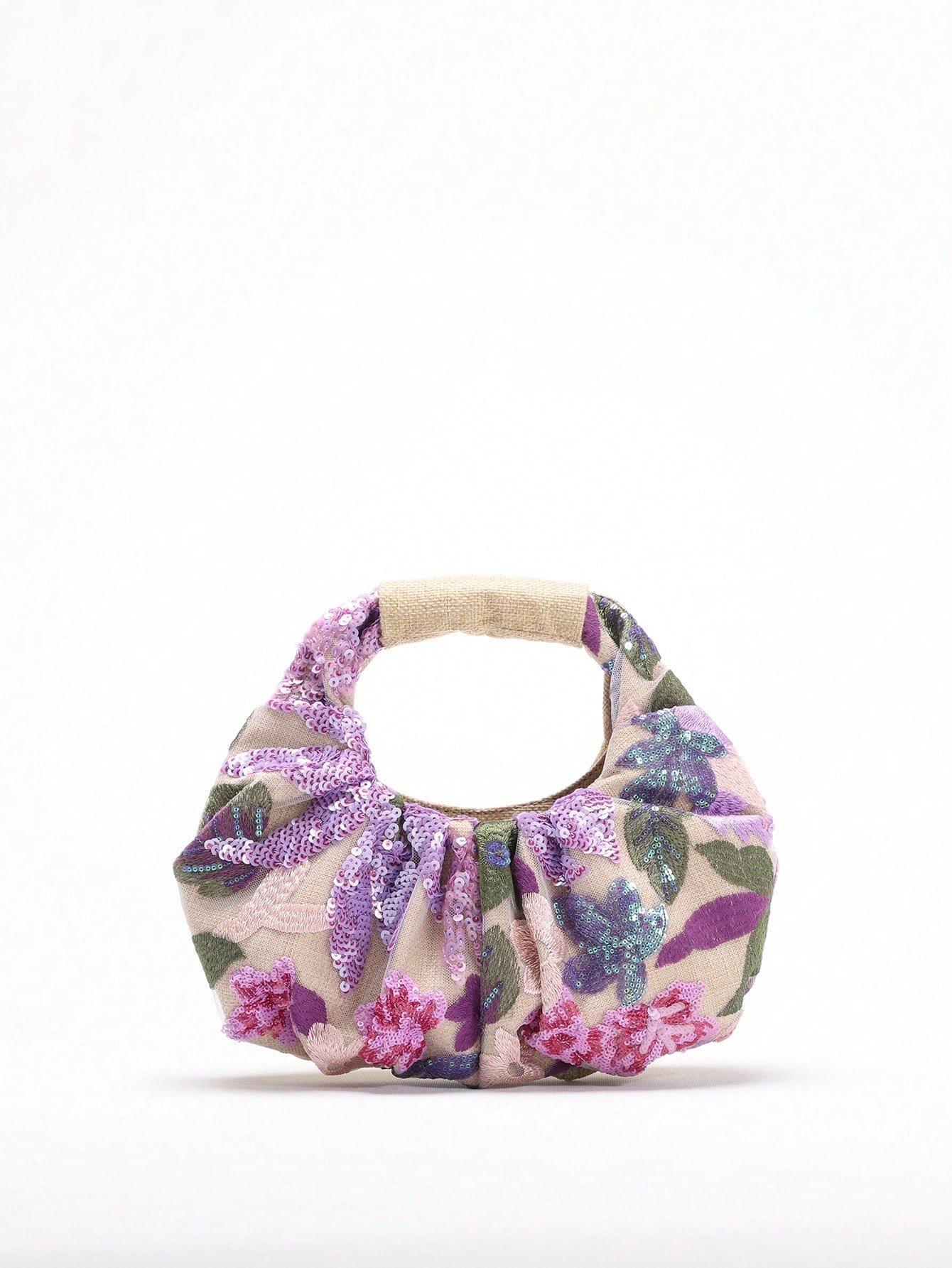 2024 Spring New Arrival Women Handbag, One Piece Of Solid Color Pearl Glossy PU Cloud Bag, Fashionable And Concise Stitching Design With Elegant Elegant For Lady, Foldable And Wrinkled Bag Style.