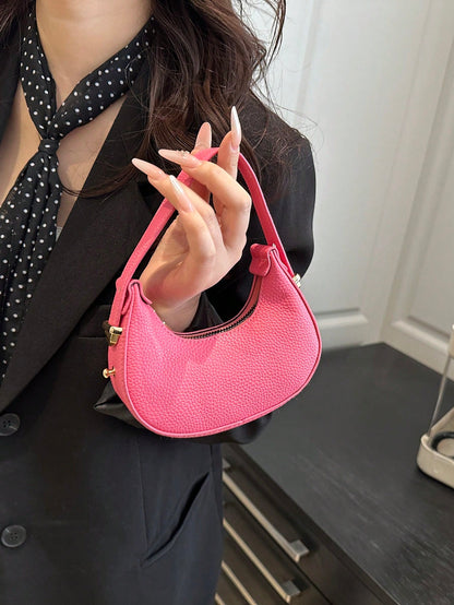 Mini Cute Leopard Print Shoulder Bag For Women, Fashionable & High-Quality Half Moon Shape Handbag, Stylish & Lightweight, Fall Winter Fashionable Cheetah Print Purse For Women, New Fall Winter Tiger Print Bag For Women