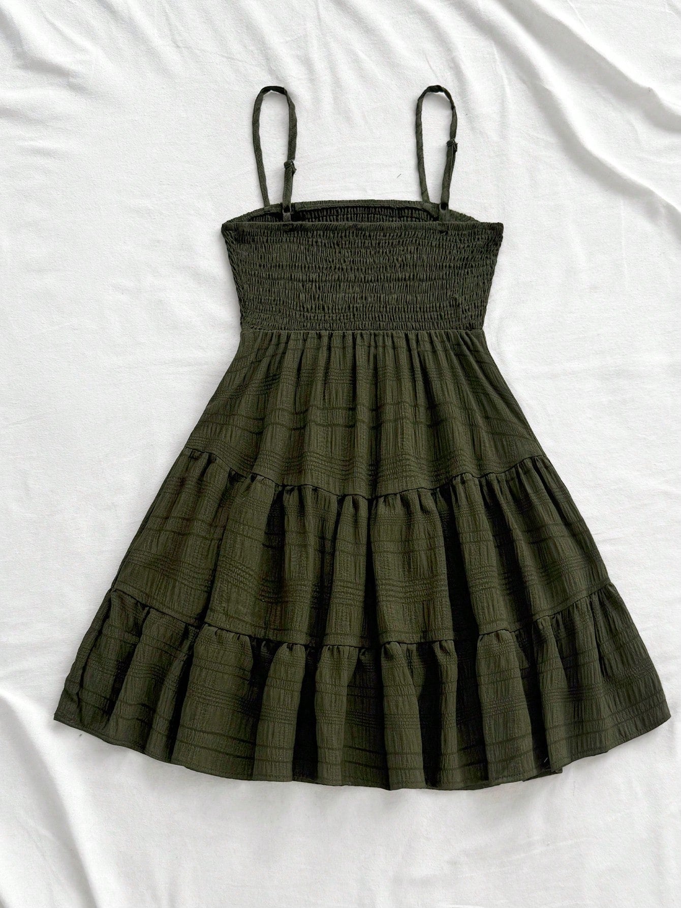 Soleia WYWH Women Spring Break Solid Ruffle Hem Cami Blue Dress,Summer Dresses For Women