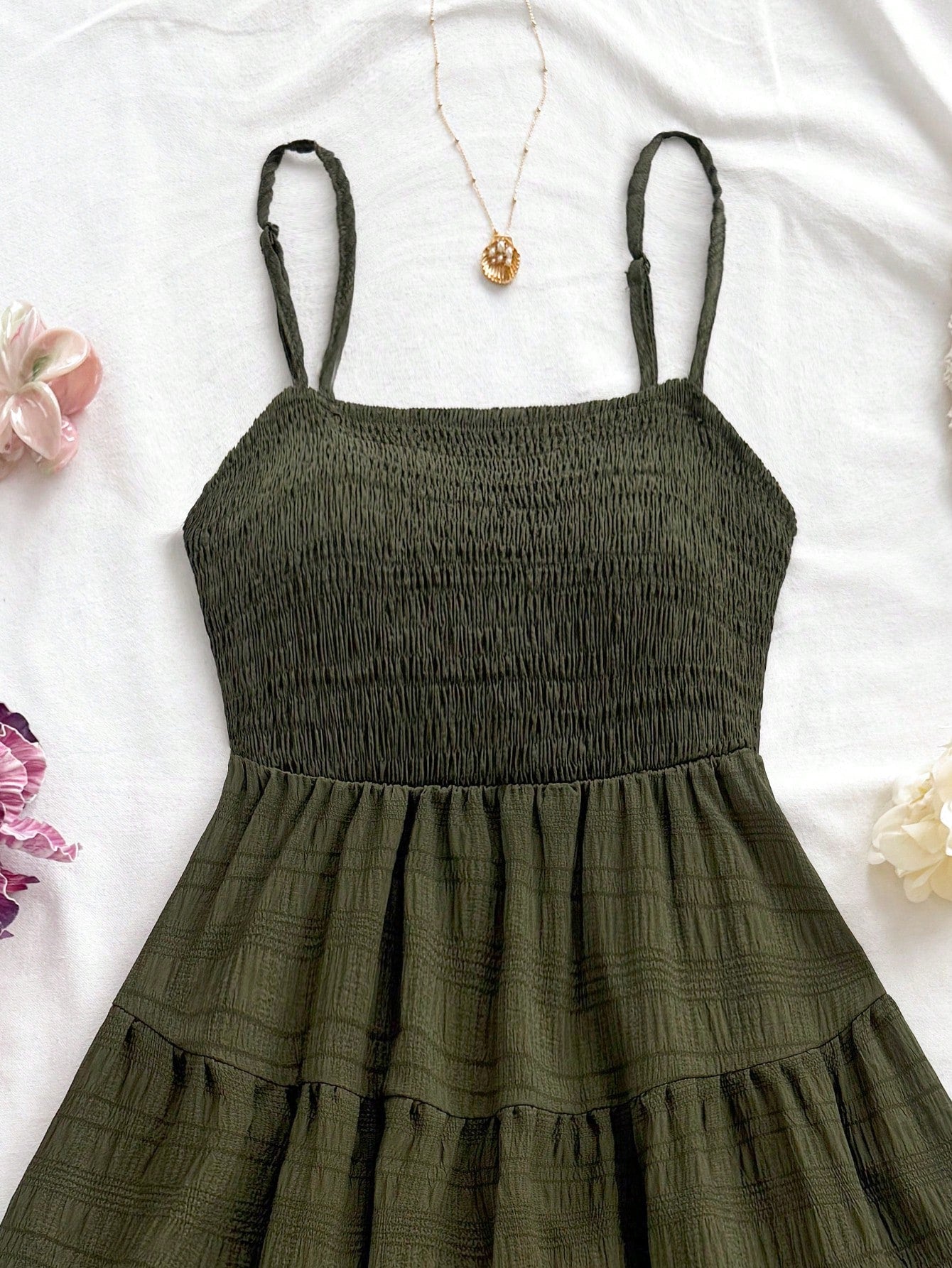 Soleia WYWH Women Spring Break Solid Ruffle Hem Cami Blue Dress,Summer Dresses For Women