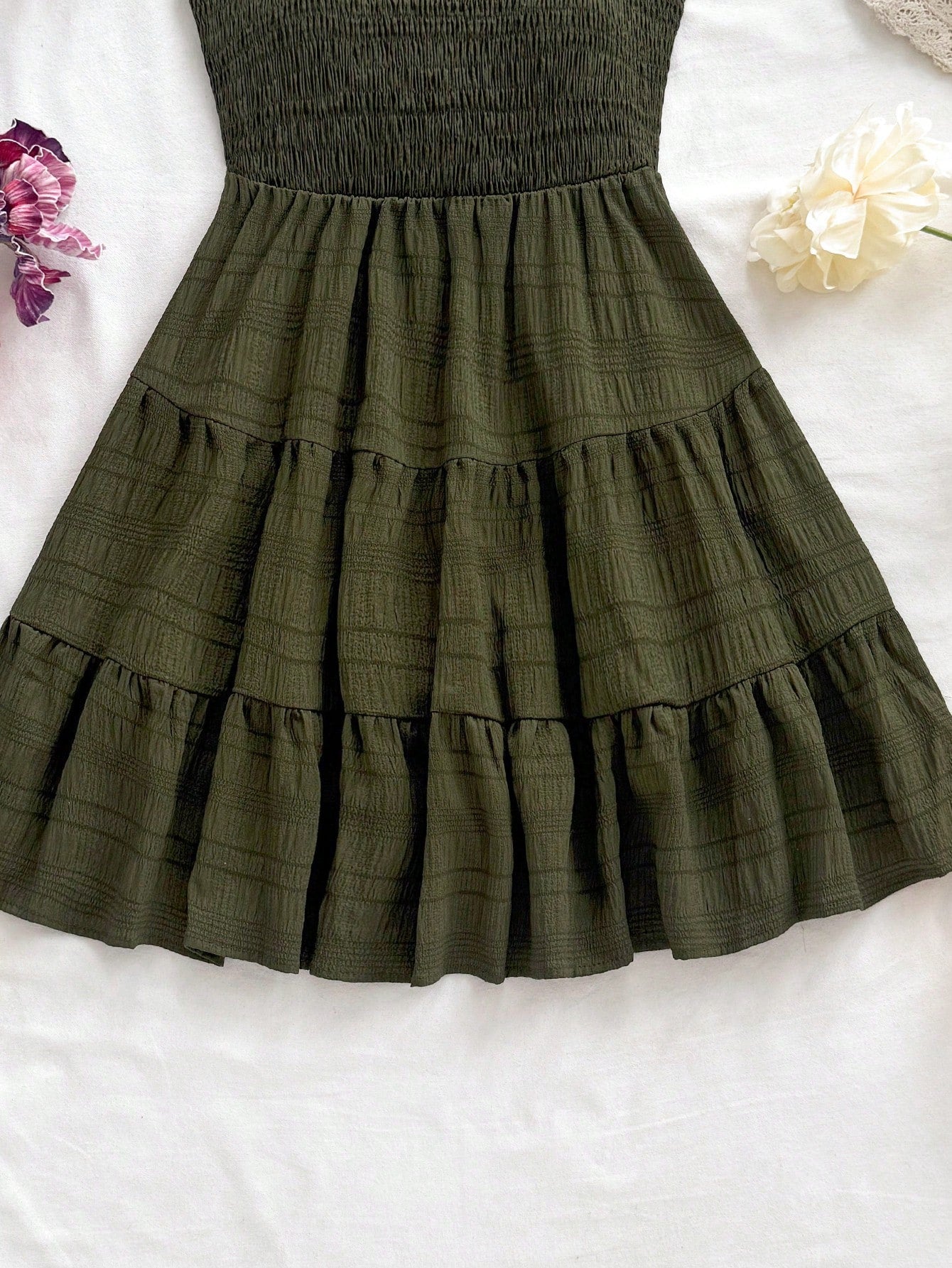 Soleia WYWH Women Spring Break Solid Ruffle Hem Cami Blue Dress,Summer Dresses For Women