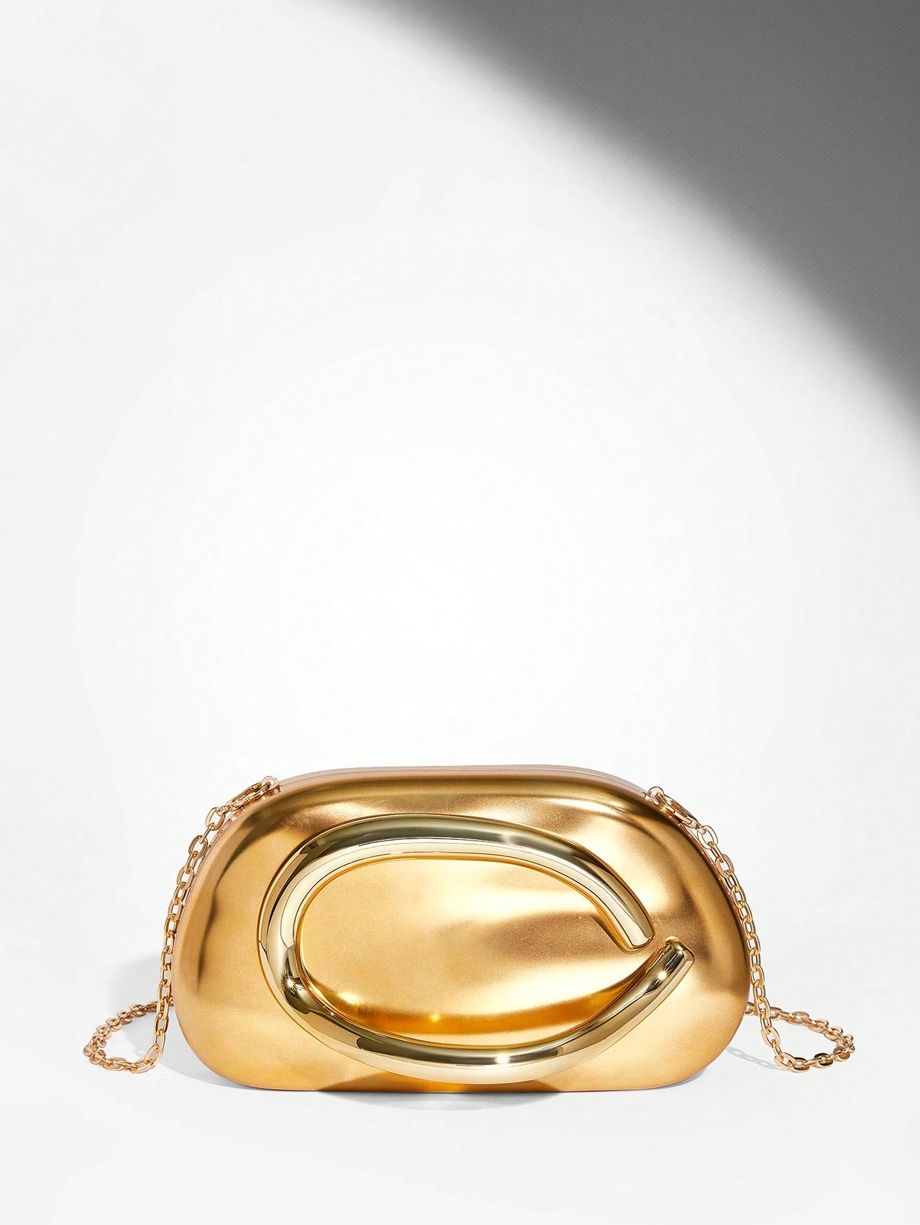 SHEIN BAE Women's Fashionable Metallic Effect Evening Party Clutch Bag, Perfectly Matching With Bridal Party, Party Bags,Perfect For Party Wedding Prom Dinner/Banquet Matching With Holiday Party Dress Evening Dress & Sequin Dress