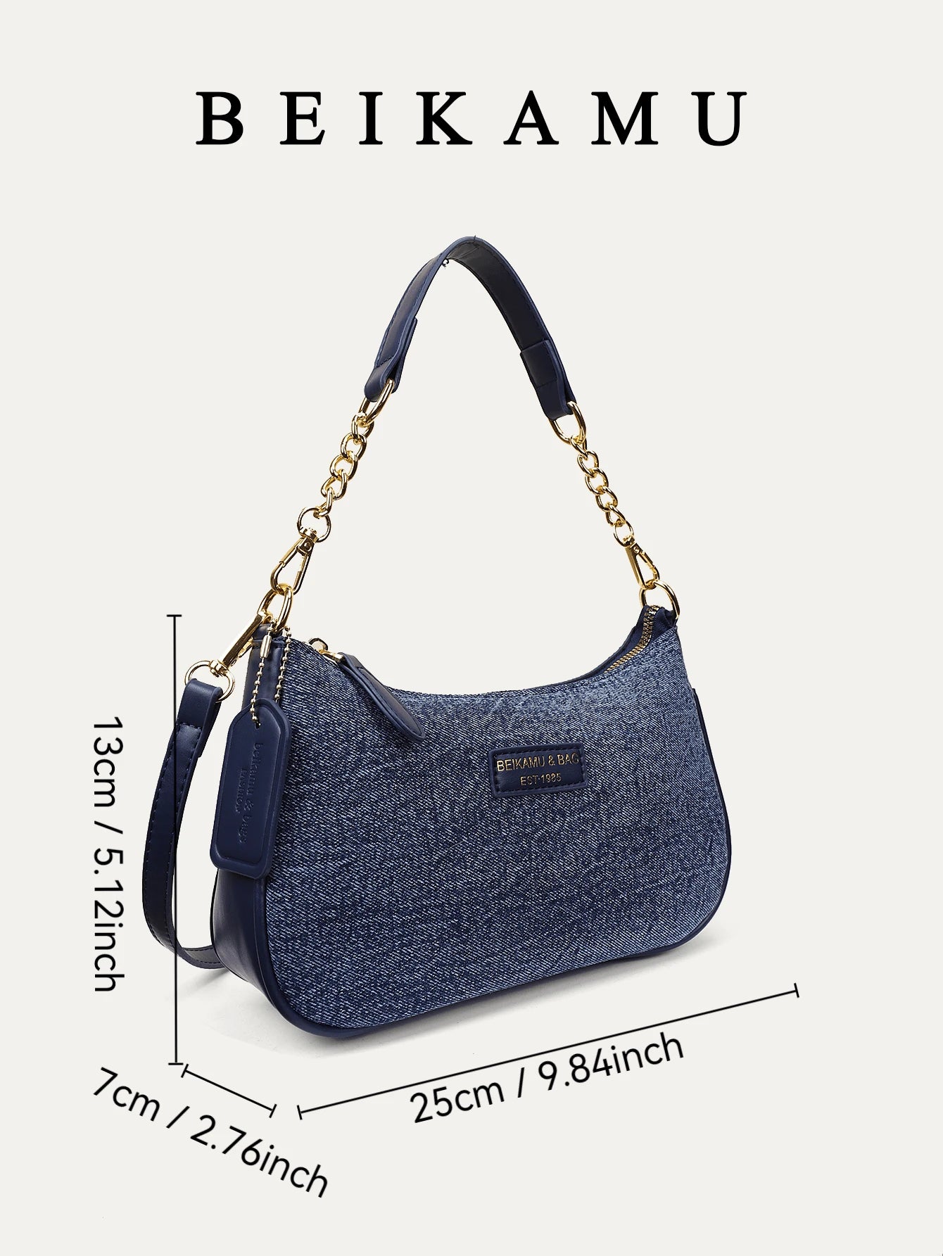 1pc Solid Color PU Leather Shoulder Bag For Women, Versatile Crossbody Bag For Commuting, Adjustable Shoulder Strap