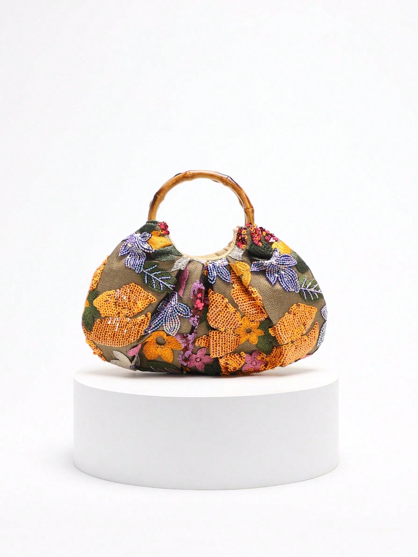 2024 Spring New Arrival Women Handbag, One Piece Of Solid Color Pearl Glossy PU Cloud Bag, Fashionable And Concise Stitching Design With Elegant Elegant For Lady, Foldable And Wrinkled Bag Style.