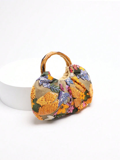 2024 Spring New Arrival Women Handbag, One Piece Of Solid Color Pearl Glossy PU Cloud Bag, Fashionable And Concise Stitching Design With Elegant Elegant For Lady, Foldable And Wrinkled Bag Style.