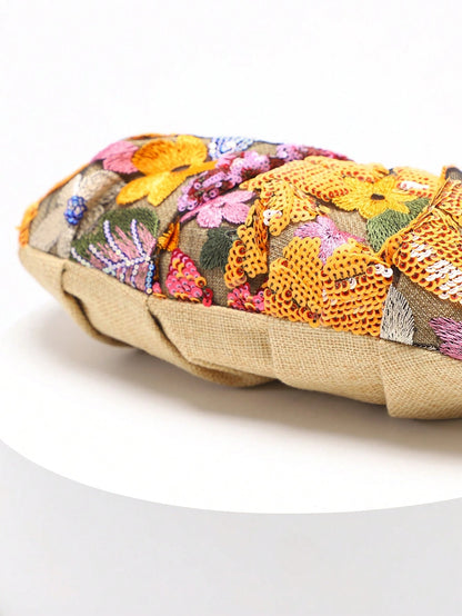 2024 Spring New Arrival Women Handbag, One Piece Of Solid Color Pearl Glossy PU Cloud Bag, Fashionable And Concise Stitching Design With Elegant Elegant For Lady, Foldable And Wrinkled Bag Style.