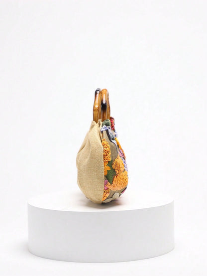 2024 Spring New Arrival Women Handbag, One Piece Of Solid Color Pearl Glossy PU Cloud Bag, Fashionable And Concise Stitching Design With Elegant Elegant For Lady, Foldable And Wrinkled Bag Style.