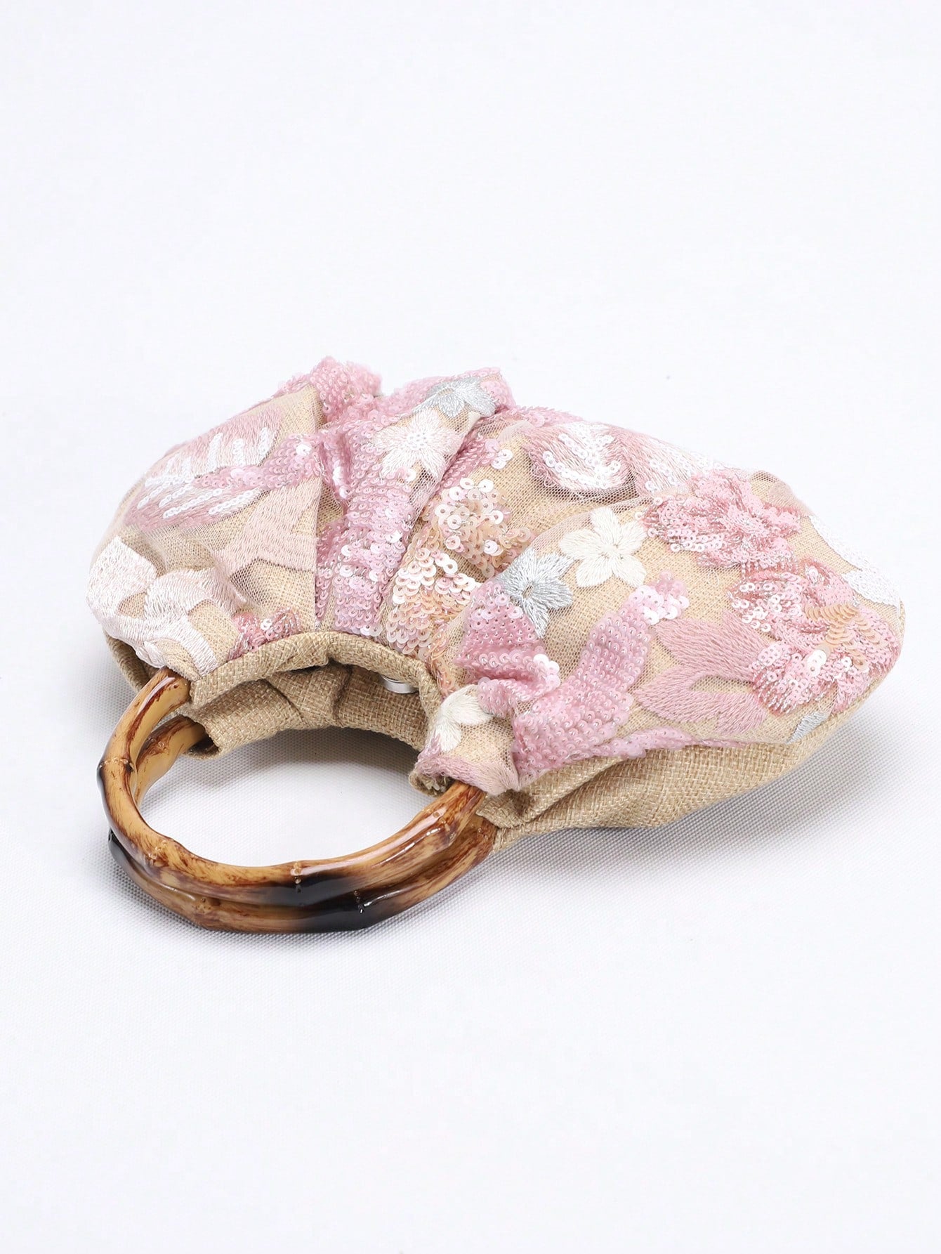 2024 Spring New Arrival Women Handbag, One Piece Of Solid Color Pearl Glossy PU Cloud Bag, Fashionable And Concise Stitching Design With Elegant Elegant For Lady, Foldable And Wrinkled Bag Style.