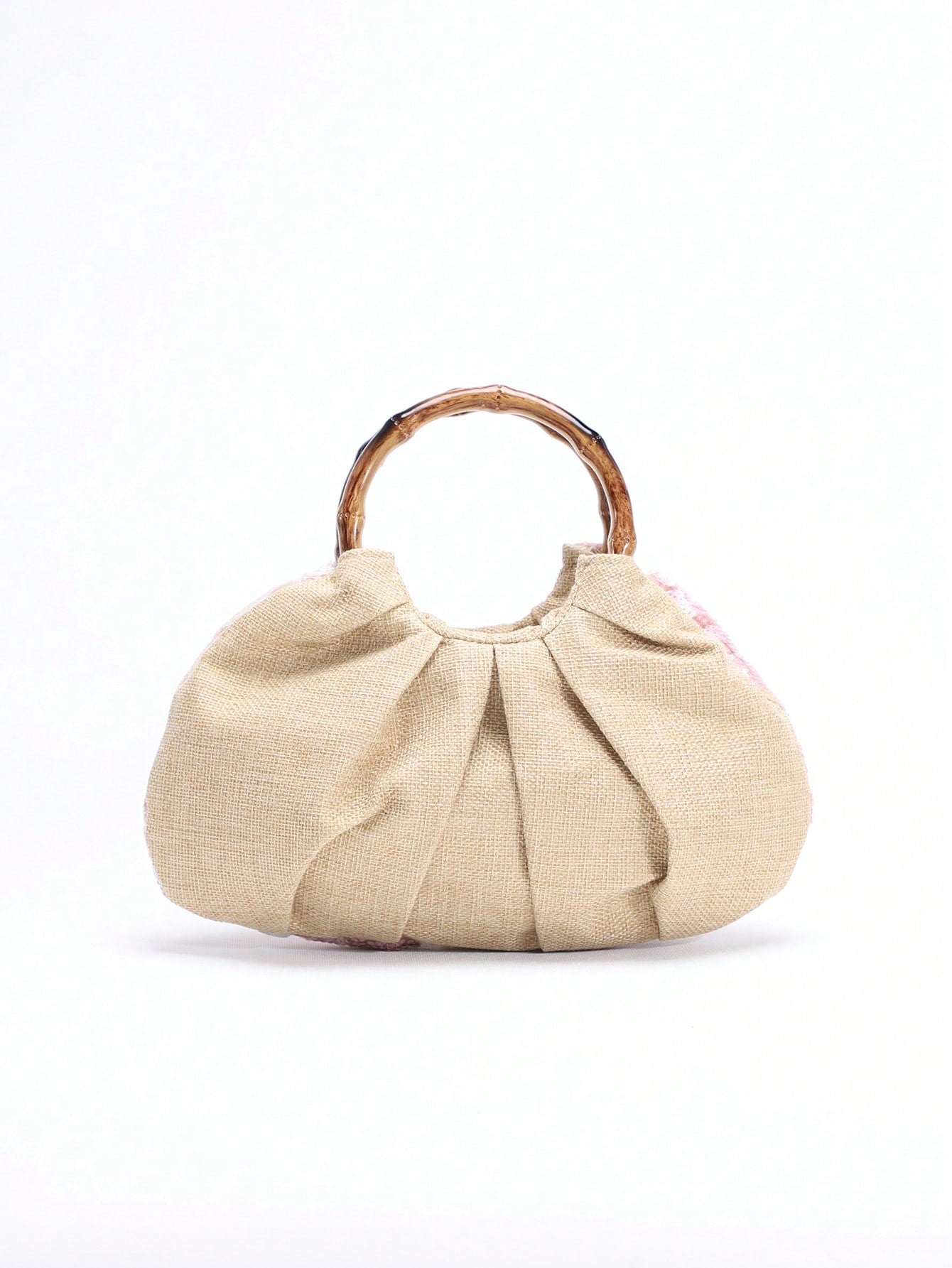 2024 Spring New Arrival Women Handbag, One Piece Of Solid Color Pearl Glossy PU Cloud Bag, Fashionable And Concise Stitching Design With Elegant Elegant For Lady, Foldable And Wrinkled Bag Style.