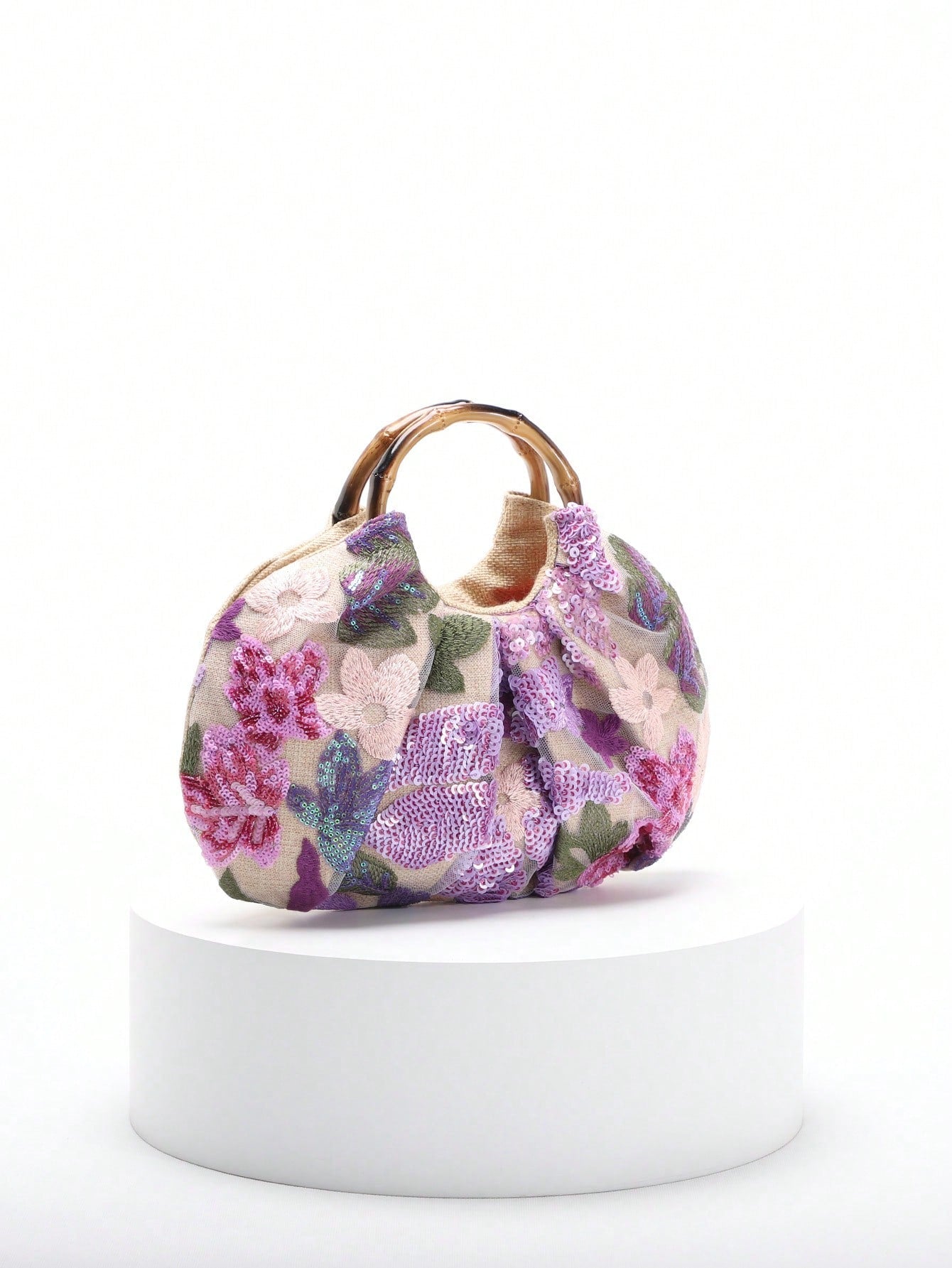 2024 Spring New Arrival Women Handbag, One Piece Of Solid Color Pearl Glossy PU Cloud Bag, Fashionable And Concise Stitching Design With Elegant Elegant For Lady, Foldable And Wrinkled Bag Style.