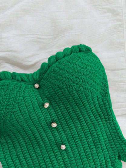 Soleia Women's Button Decor Fashion Casual Ruffle Hem Knitted Camisole Top,Going Out Top