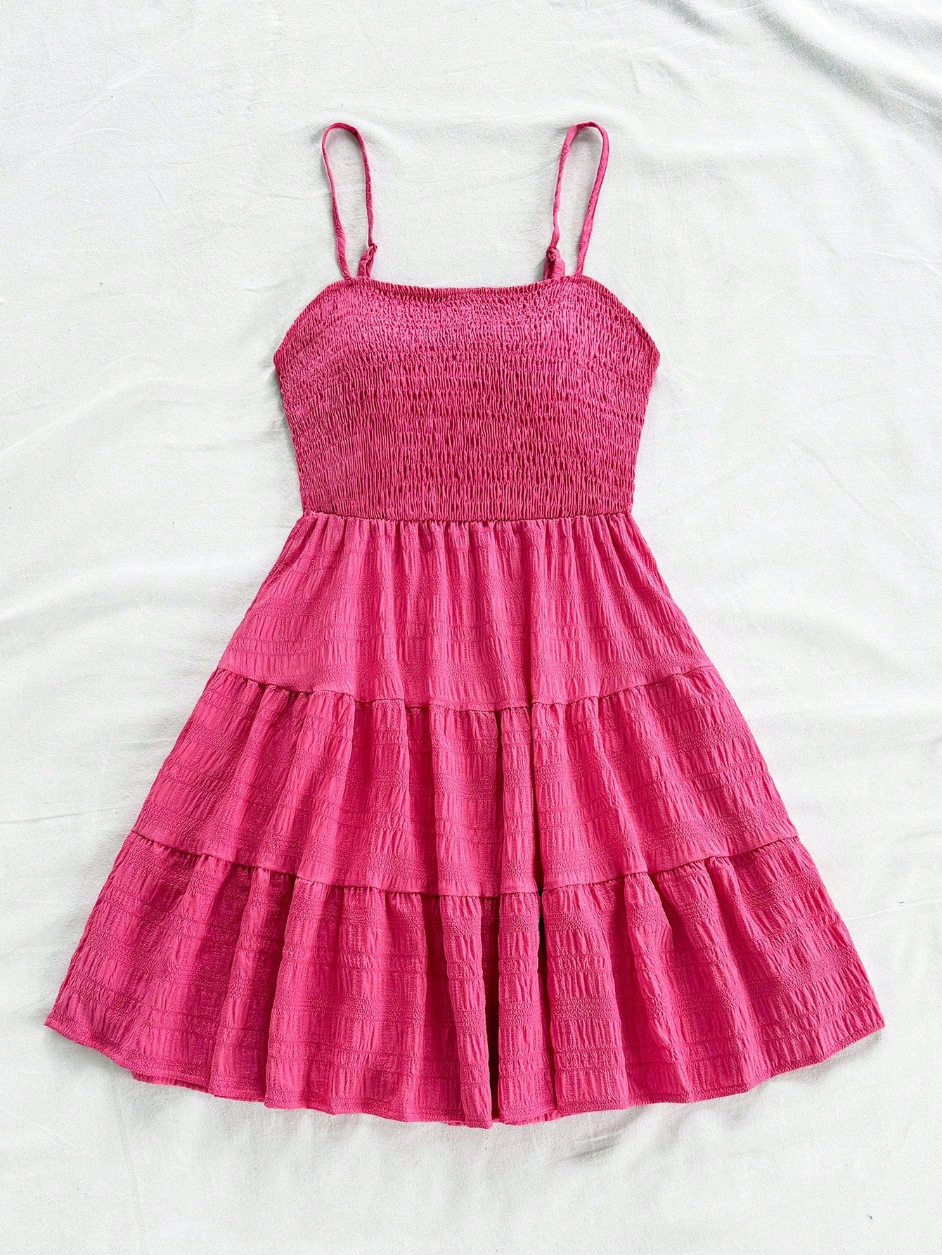 Soleia WYWH Women Spring Break Solid Ruffle Hem Cami Blue Dress,Summer Dresses For Women