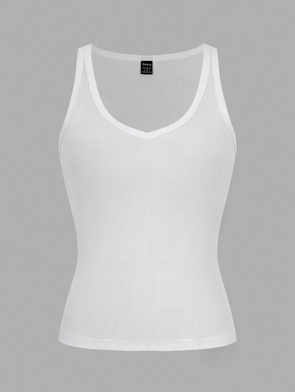 Chiquease Sexy Fitted Knit Sports Camisole Tank Top