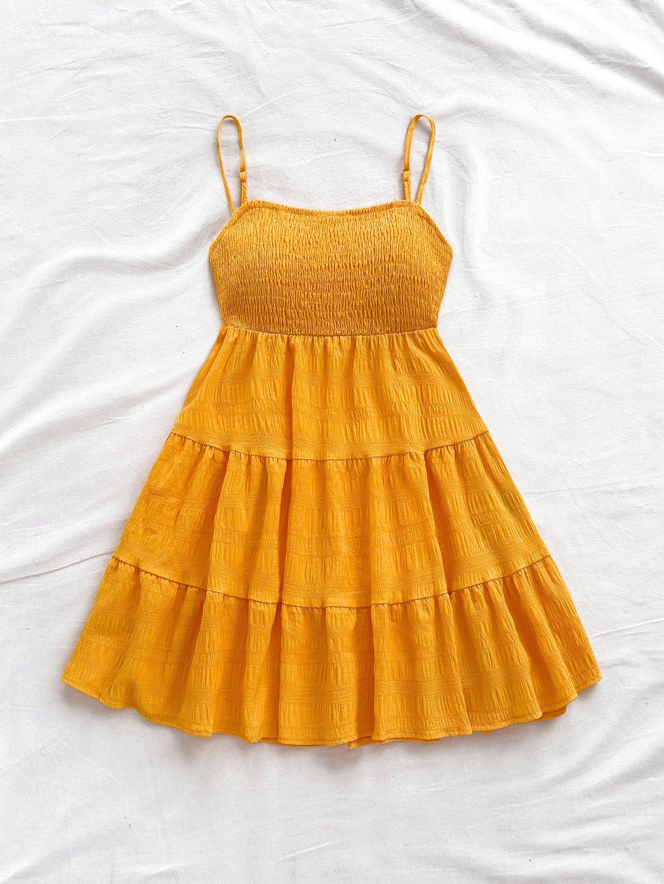 Soleia WYWH Women Spring Break Solid Ruffle Hem Cami Blue Dress,Summer Dresses For Women