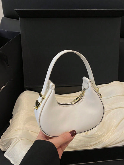 Mini Cute Leopard Print Shoulder Bag For Women, Fashionable & High-Quality Half Moon Shape Handbag, Stylish & Lightweight, Fall Winter Fashionable Cheetah Print Purse For Women, New Fall Winter Tiger Print Bag For Women