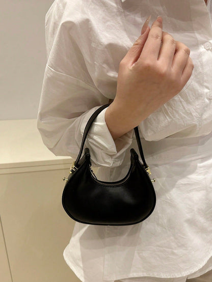 Mini Cute Leopard Print Shoulder Bag For Women, Fashionable & High-Quality Half Moon Shape Handbag, Stylish & Lightweight, Fall Winter Fashionable Cheetah Print Purse For Women, New Fall Winter Tiger Print Bag For Women