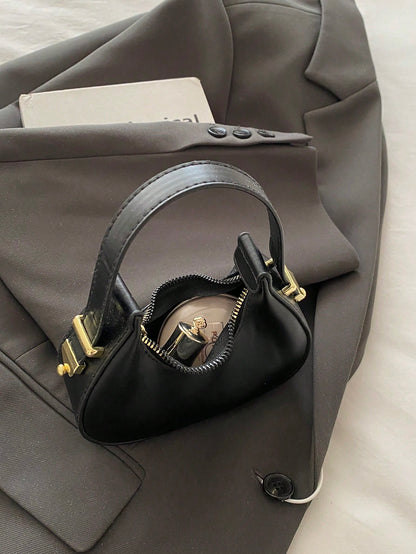 Mini Cute Leopard Print Shoulder Bag For Women, Fashionable & High-Quality Half Moon Shape Handbag, Stylish & Lightweight, Fall Winter Fashionable Cheetah Print Purse For Women, New Fall Winter Tiger Print Bag For Women