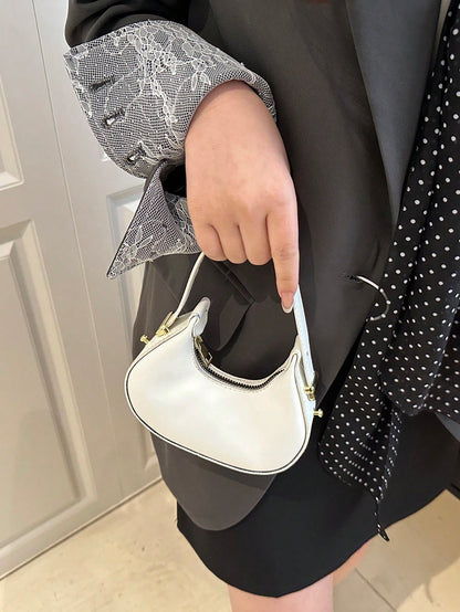 Mini Cute Leopard Print Shoulder Bag For Women, Fashionable & High-Quality Half Moon Shape Handbag, Stylish & Lightweight, Fall Winter Fashionable Cheetah Print Purse For Women, New Fall Winter Tiger Print Bag For Women